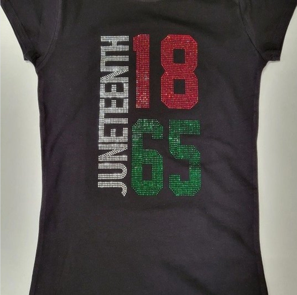 Juneteenth 1865 Rhinestone Shirt