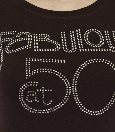 Fabulous at 50 Rhinestone Shirt